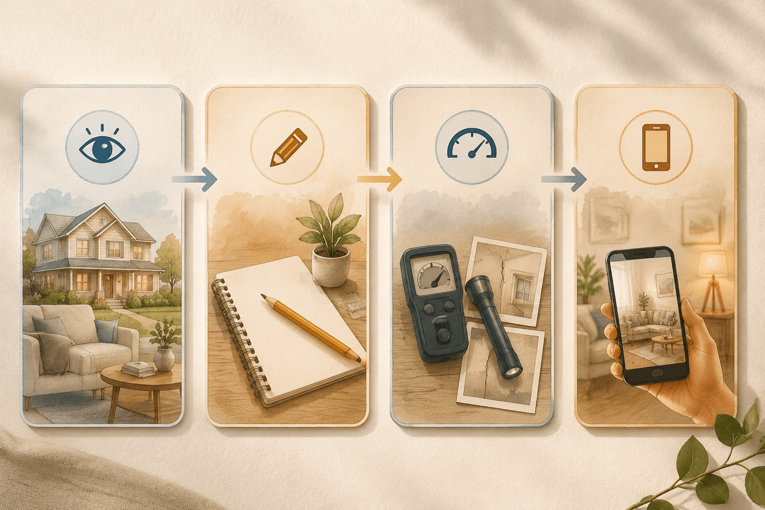 Four connected steps: observe, log, read a concern band, and observe or call